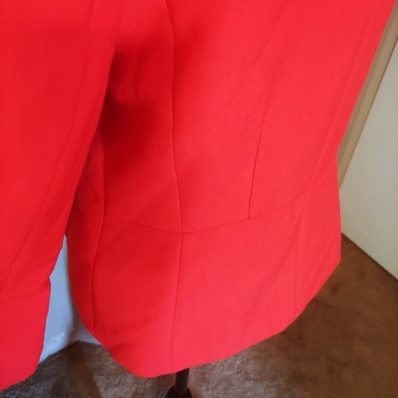 TALBOTS fire red🔥 open front blazer jacket! - Picture 10 of 15